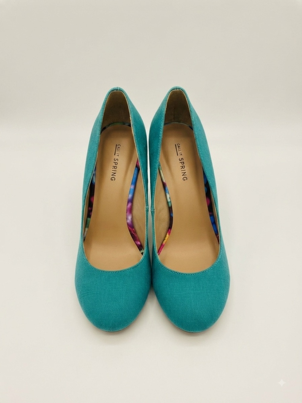 Call It Spring Teal Round-Toe Pumps size 9, Homecoming, Barbiecore, office